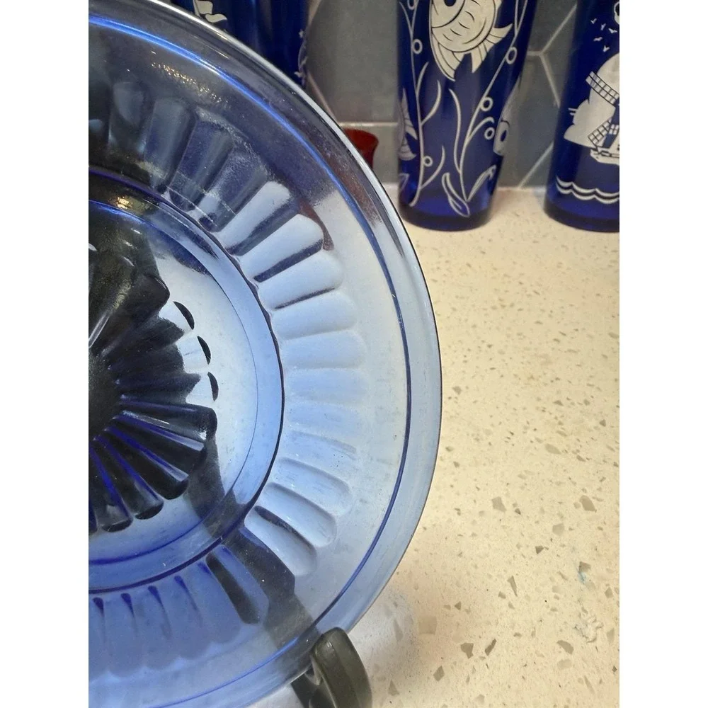 Hazel Atlas Aurora Cobalt Blue 6 1/2